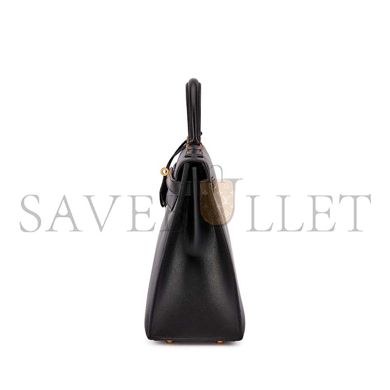 H**mes master vintage black box kelly 32 gold hardware (32*23*10.5cm)